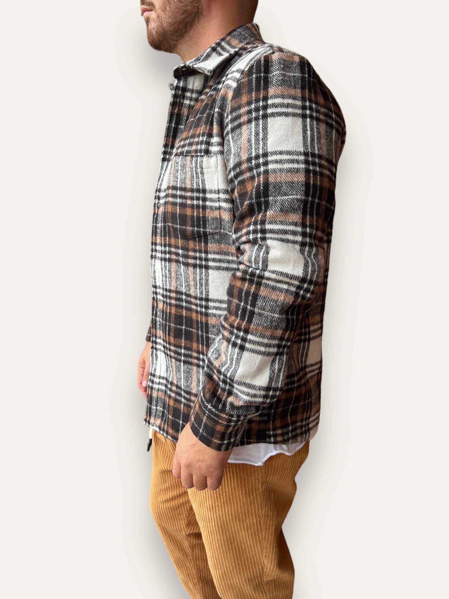 Giacca check imbottita BL11