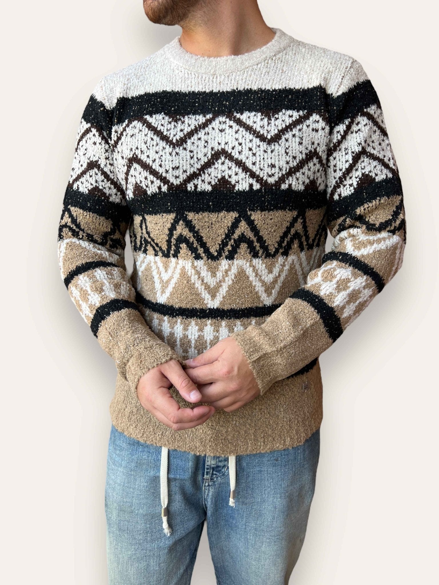 Maglione bouclè fantasia BL11