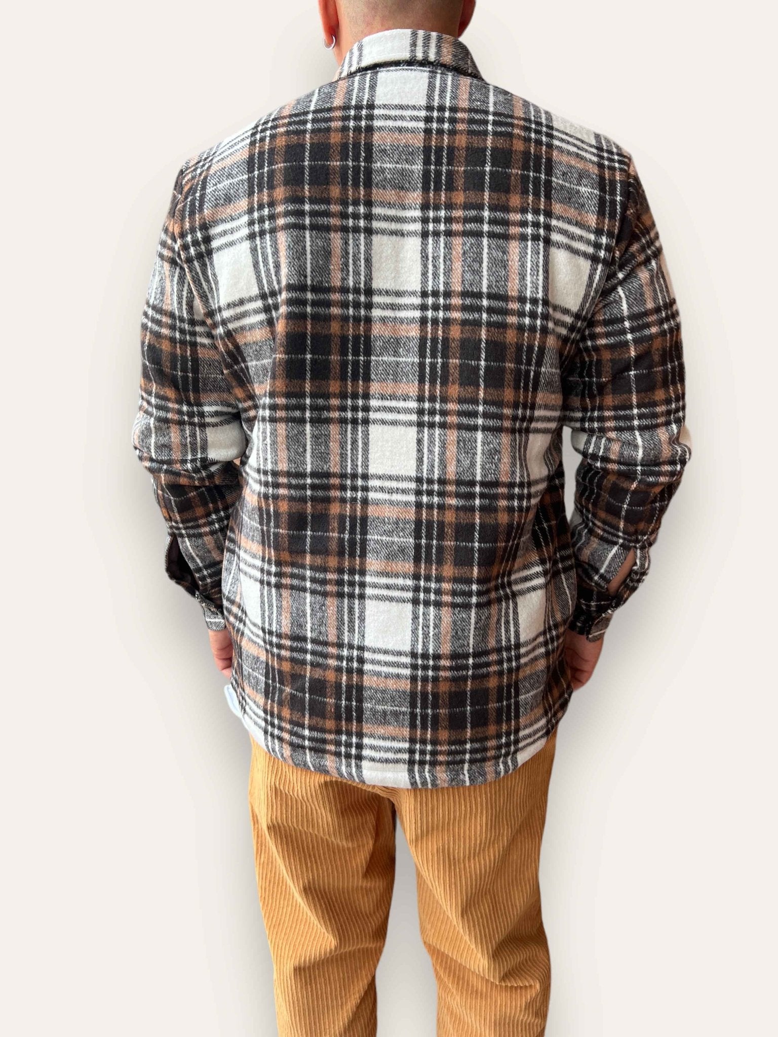 Giacca check imbottita BL11