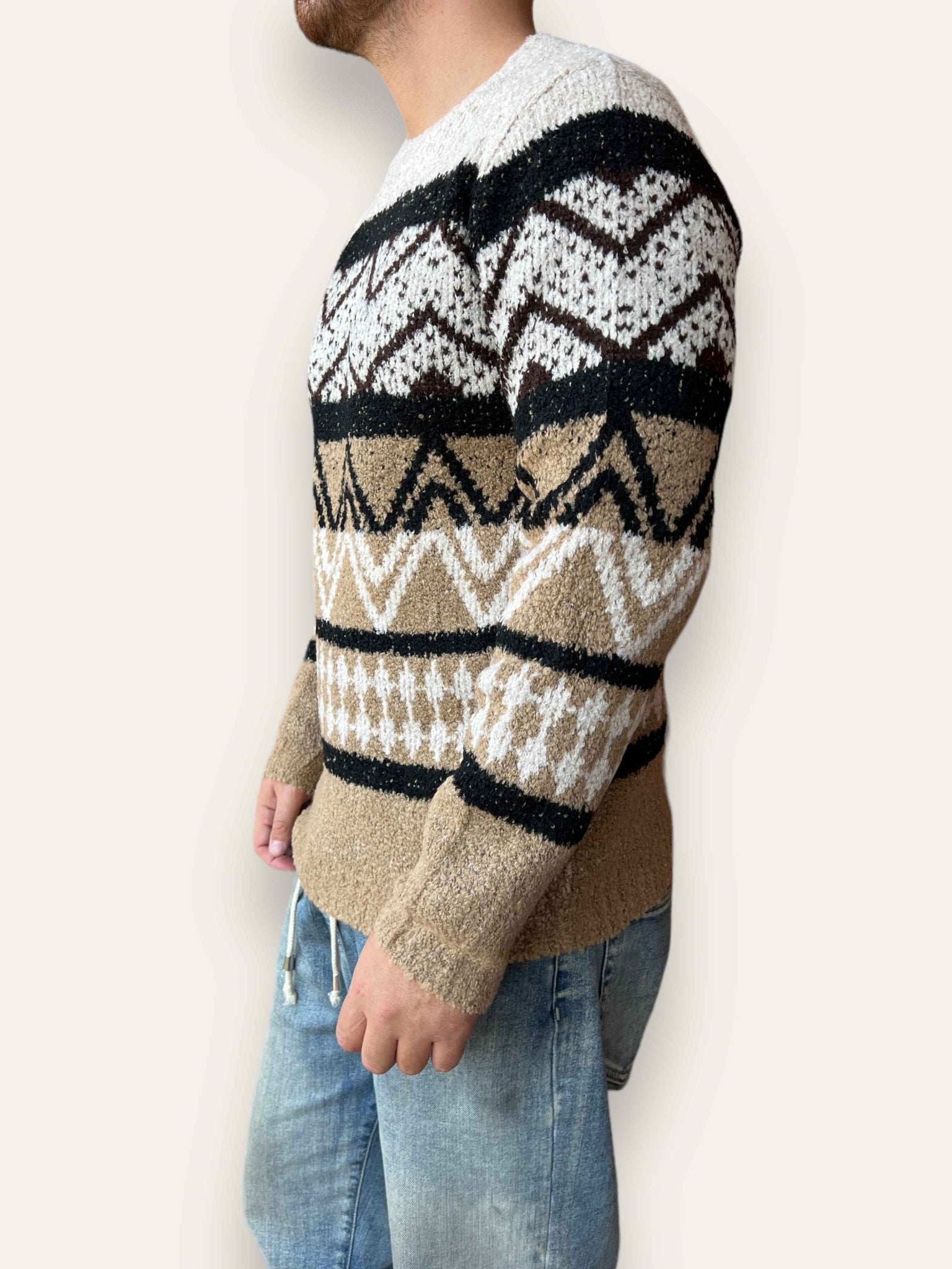 Maglione bouclè fantasia BL11