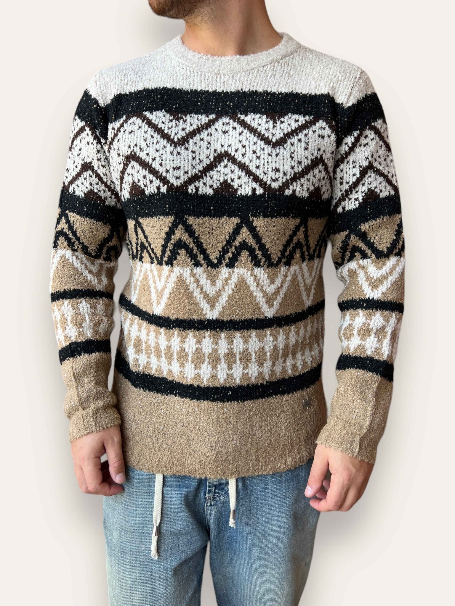 Maglione bouclè fantasia BL11