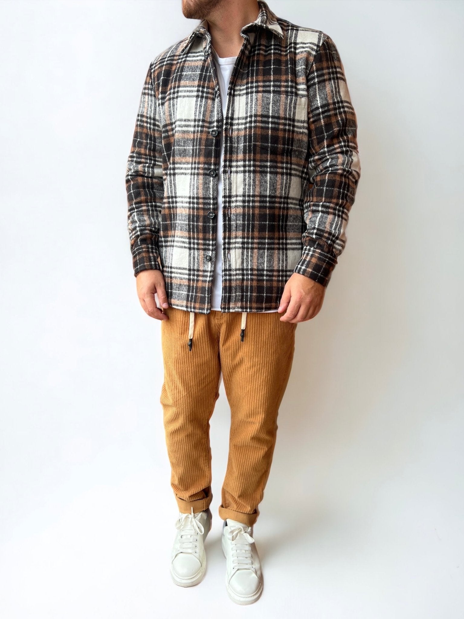 Giacca check imbottita BL11