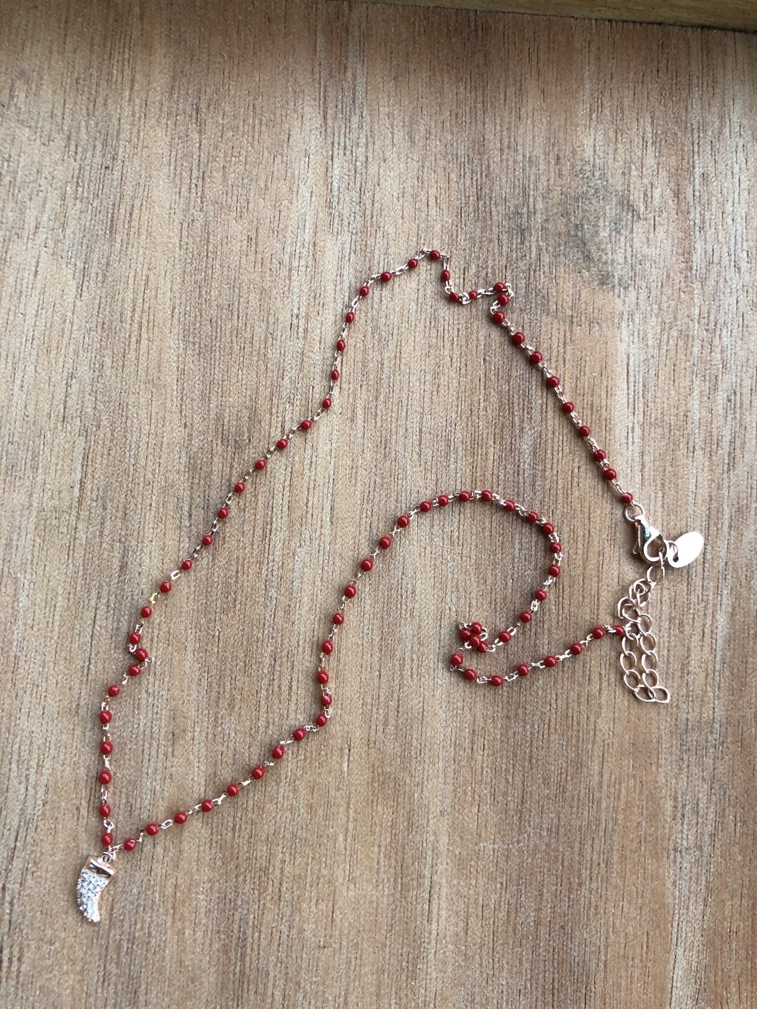 Collana corno ARGENTO 925