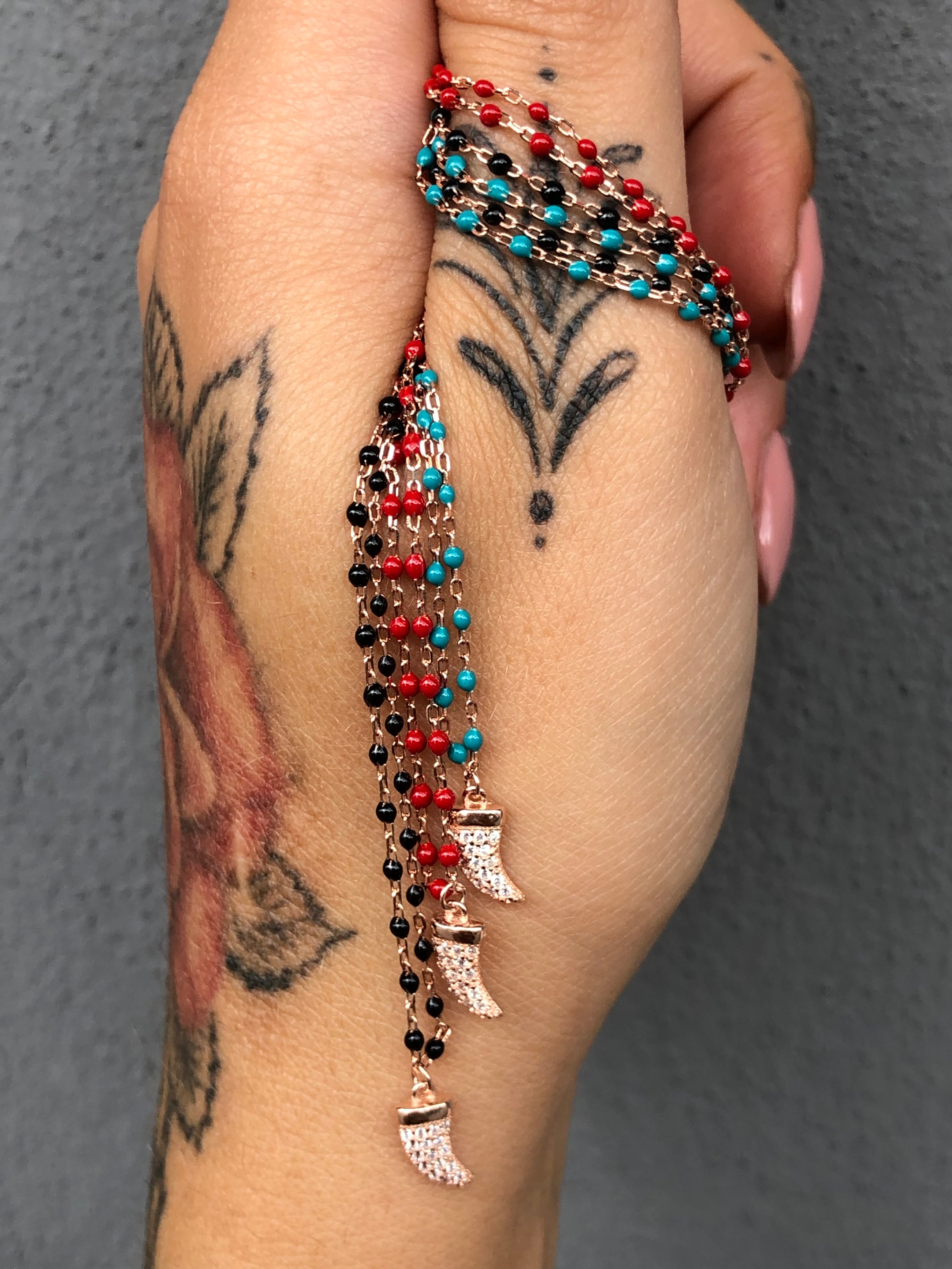 Collana corno ARGENTO 925
