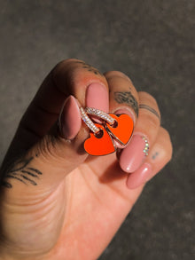 Orecchini cuore ARGENTO 925