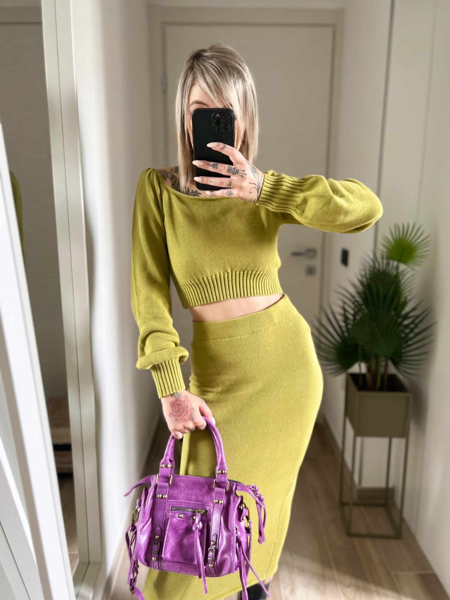 Crop in maglia GLAMOROUS