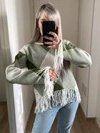 Maglione frange FRESH FLOWER