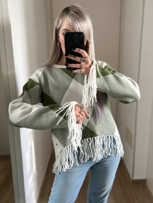 Maglione frange FRESH FLOWER