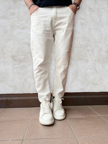 Jeans carrot finti strappi BERNA