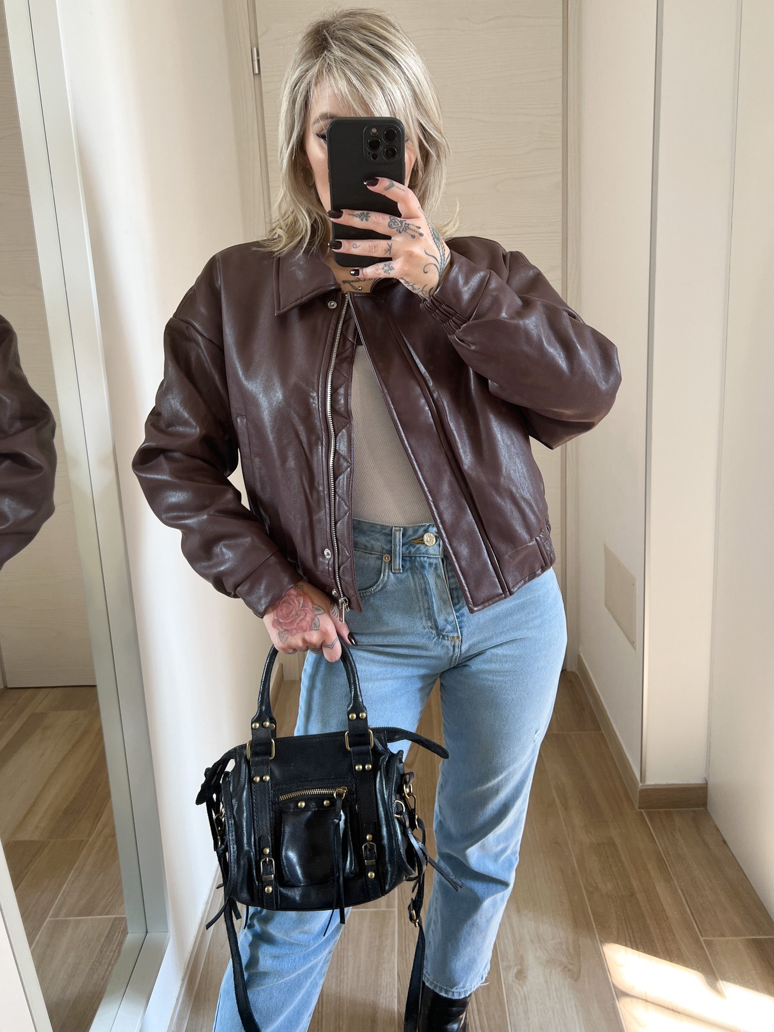 Giacca ecopelle GLAMOROUS