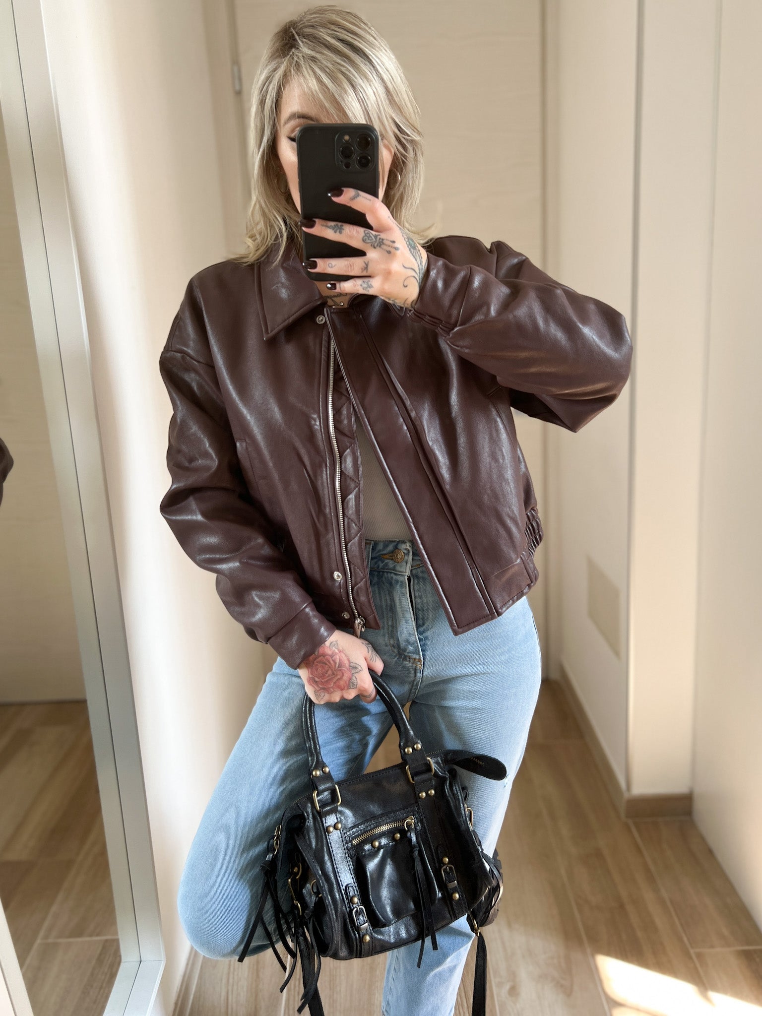 Giacca ecopelle GLAMOROUS