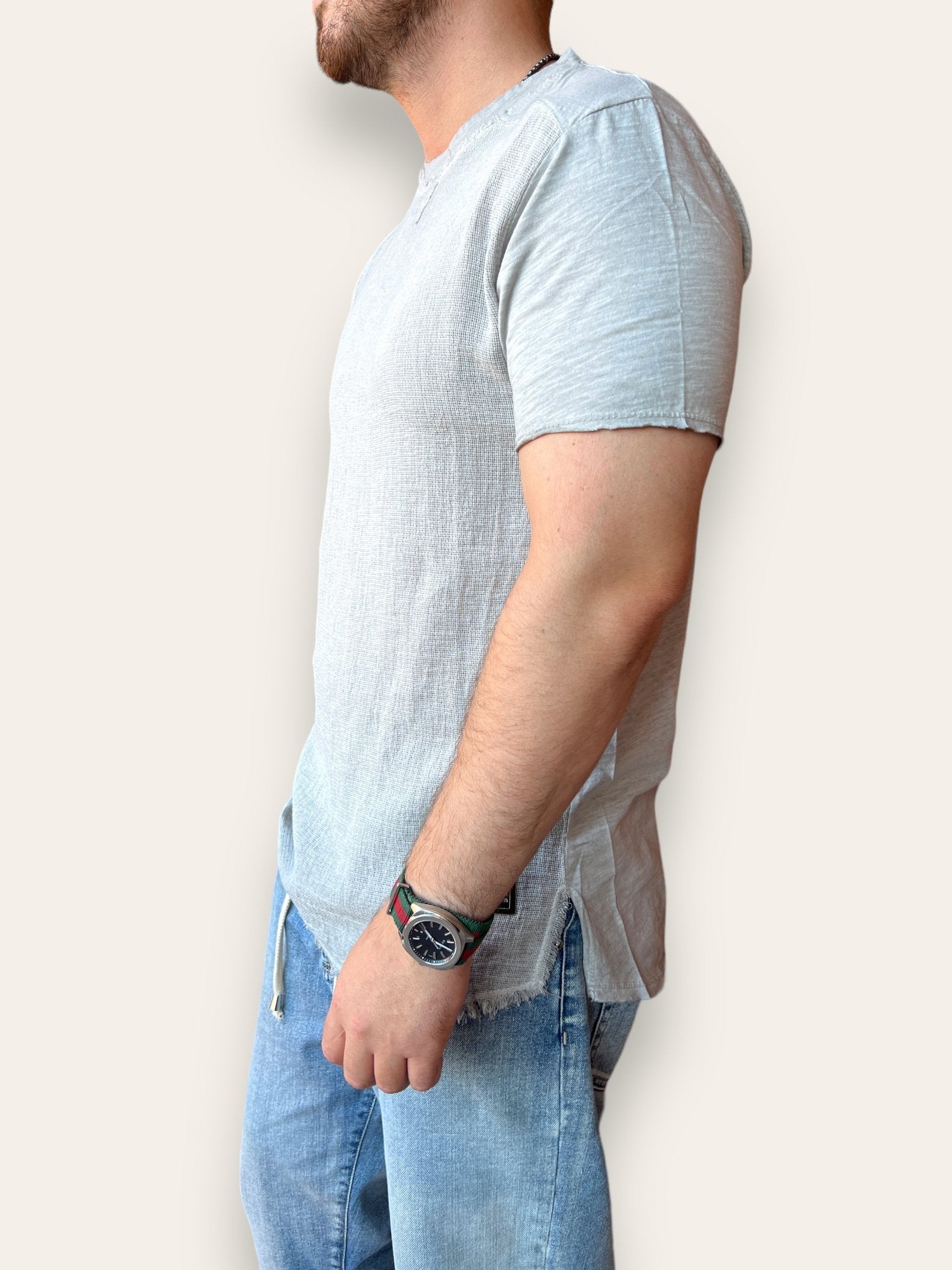 T shirt misto lino BL11