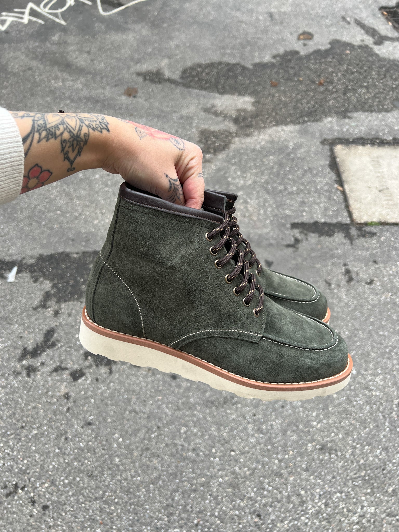STIVALETTO CAMOSCIO LACCI FR09