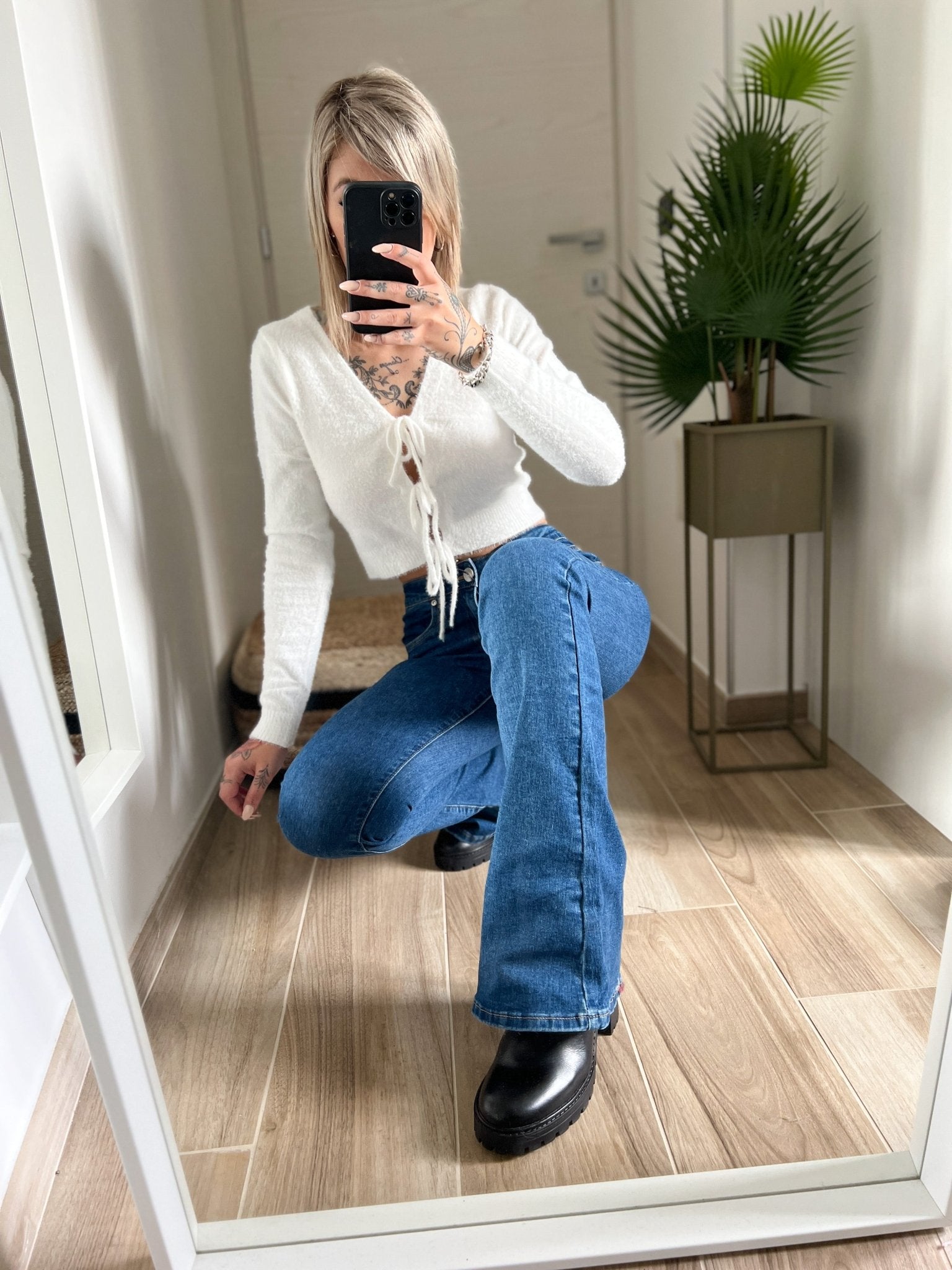Jeans push up campana GLAMOROUS