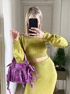 Crop in maglia GLAMOROUS