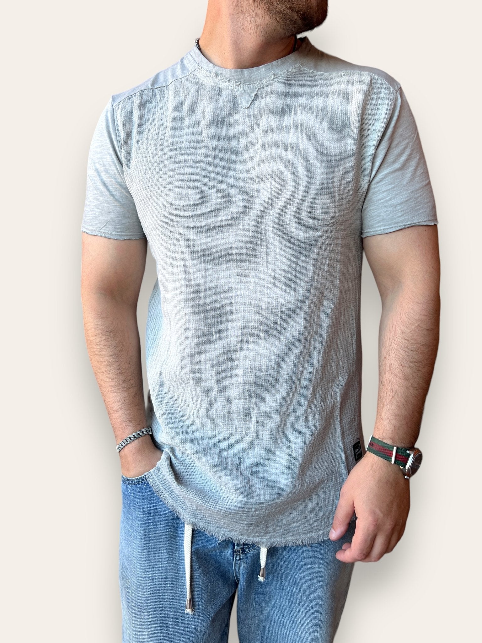 T shirt misto lino BL11