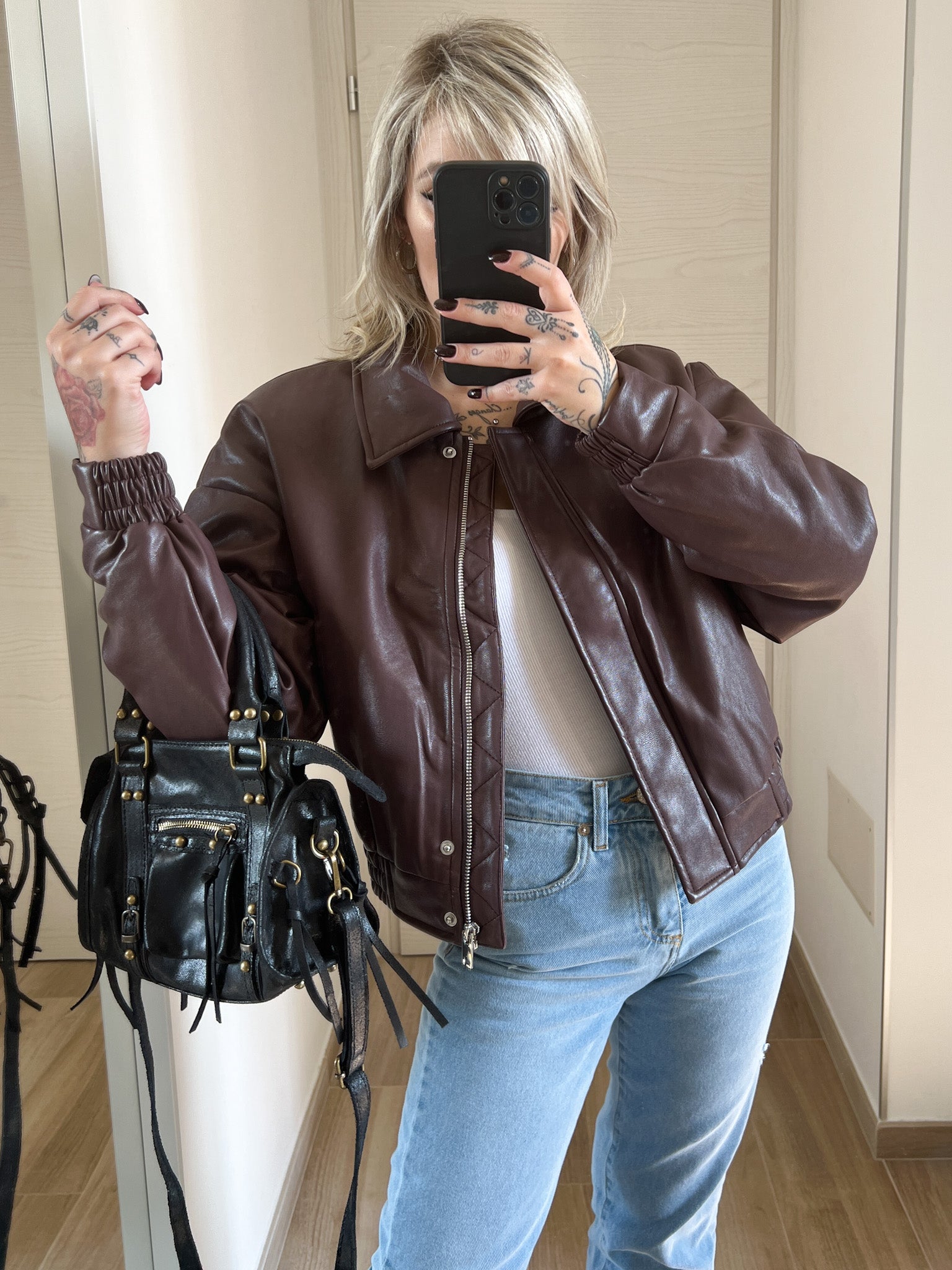 Giacca ecopelle GLAMOROUS
