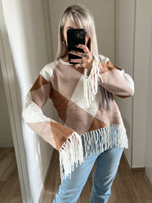 Maglione frange FRESH FLOWER