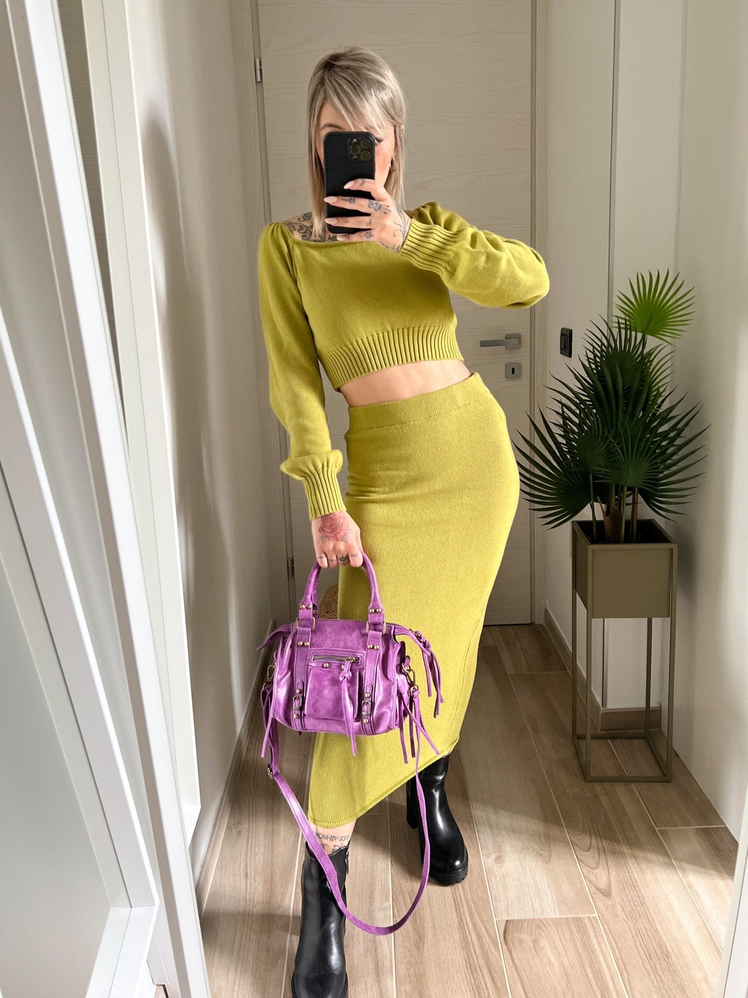 Crop in maglia GLAMOROUS